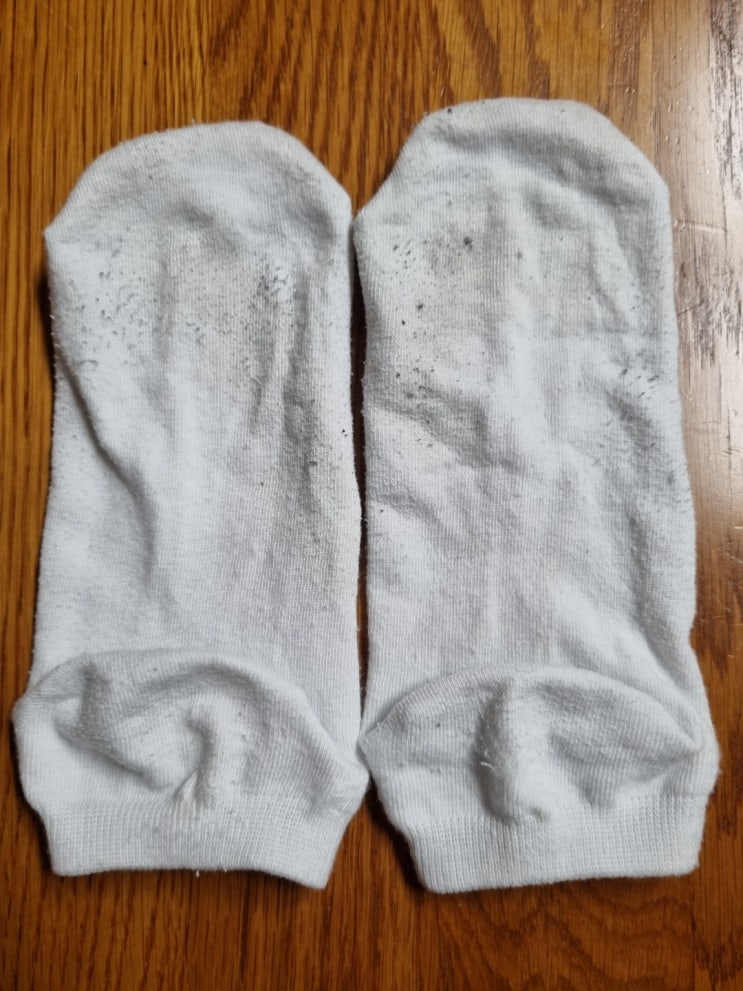 남자 발목(여름)양말 세탁방법에 따른 보풀비교
