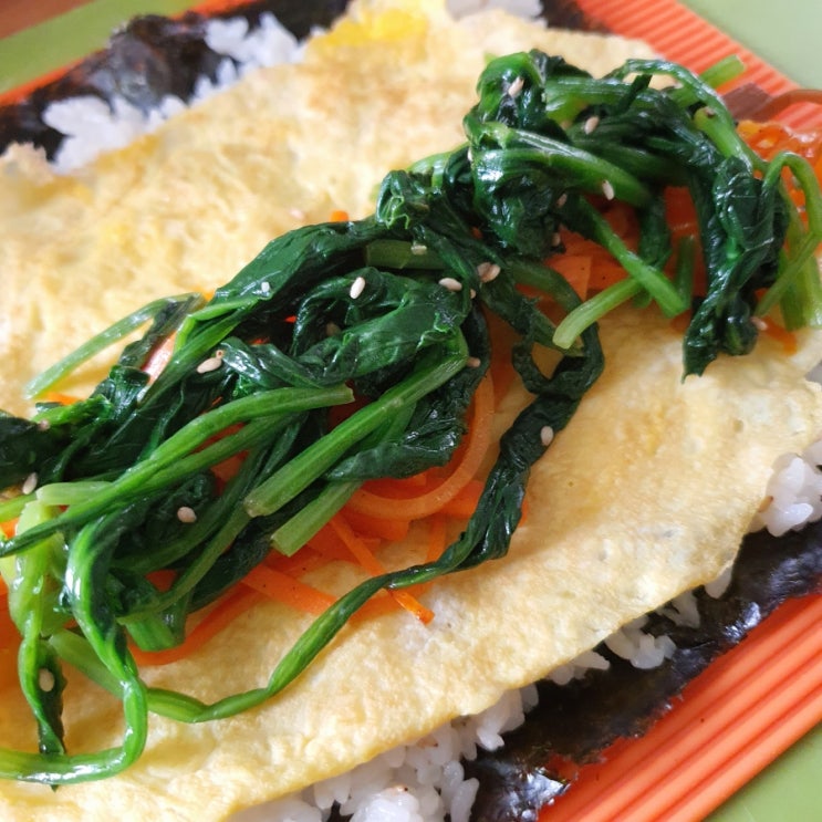  노브랜드 구운 김밥김으로  초간단 홈메이드 김밥 만들기