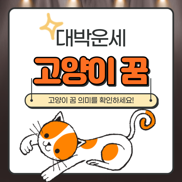  고양이 꿈 대표적인 의미는?