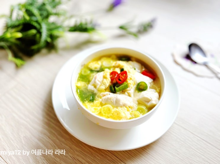  순두부국 계란 감자국 끓이는 법 간단한 아침국 순두부계란탕 만들기