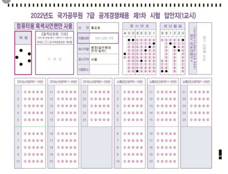  7급 PSAT (시험시간 과목 국가직 7급 1차 기출 2021 합격선)