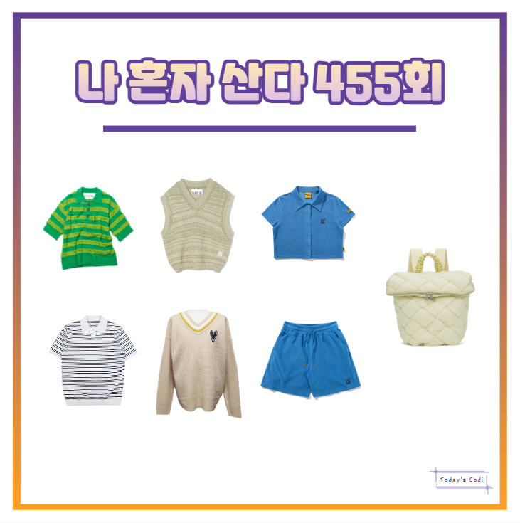  나혼자산다 허니제이 가방 백팩 옷 키 카라티 차서원 조끼 니트 나혼산 정보 455회