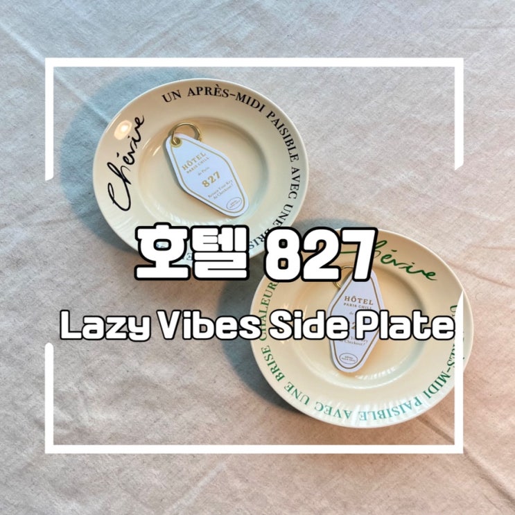  호텔827 Lazy Vibes Side Plate   사용후기, 센스있는 선물 추천
