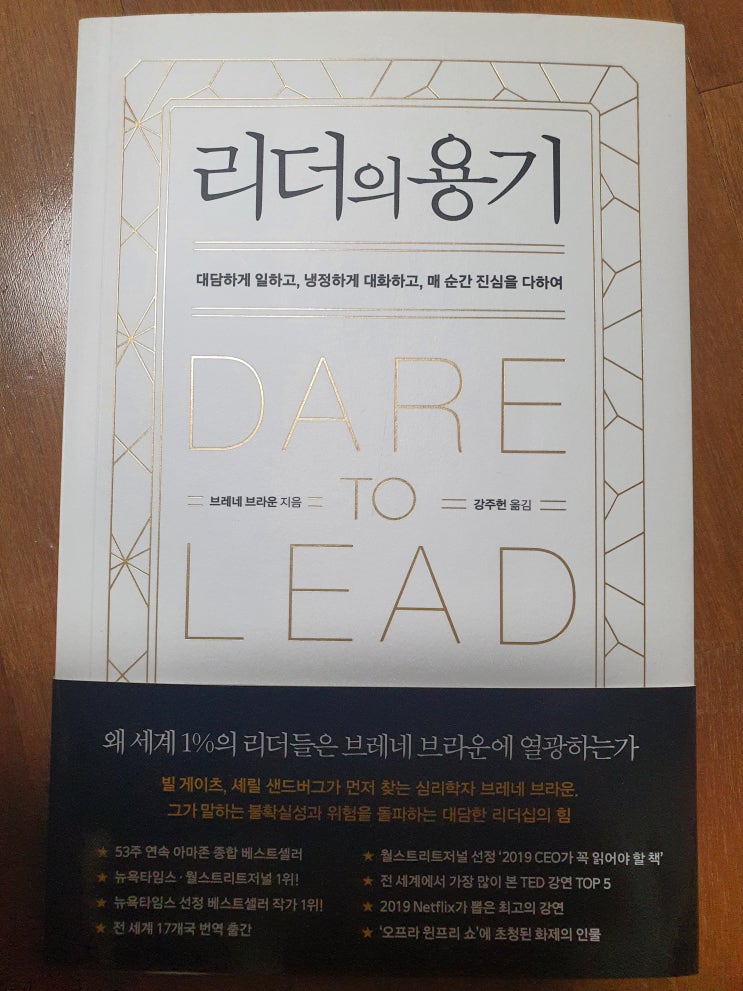  [독후감][독서기록] 리더의용기 - 대담하게 일하고, 냉정하게 대화하고, 매 순간 진심을 다하여 (취약성/명확함)
