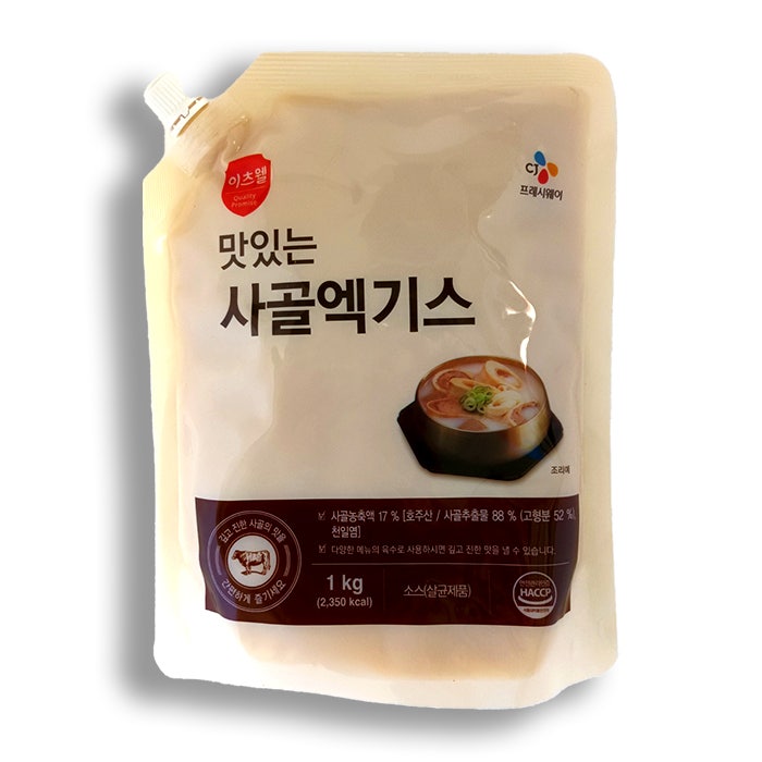  CJ 이츠웰 맛있는 사골엑기스 (1kg x 10개) 사골육수 베이스 조미용