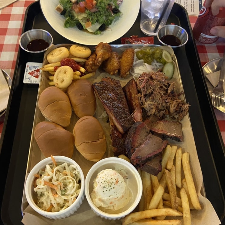  내돈내산 김포 블루스모크 BBQ 2인 플래터 후기  (주차 가능 김포 맛집, 김포 바베큐, 텍사스BBQ)