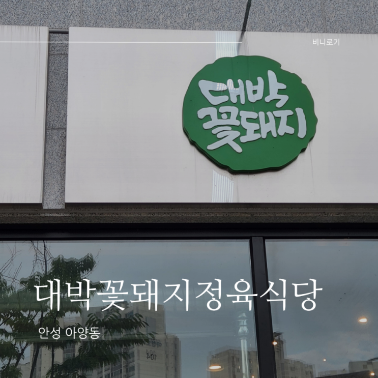  돼지고기와 소고기가 맛있는 안성 아양동 맛집, 대박꽃돼지정육식당