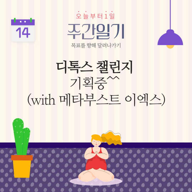 디톡스 챌린지 기획중^^ (with 메타부스트 이엑스) 디톡스 챌린지 기획중^^ (with 메타부스트 이엑스)