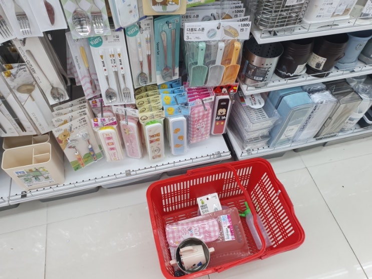  백패킹 준비 ] 밥그릇, 컵, 등산장갑 등 다이소털기.