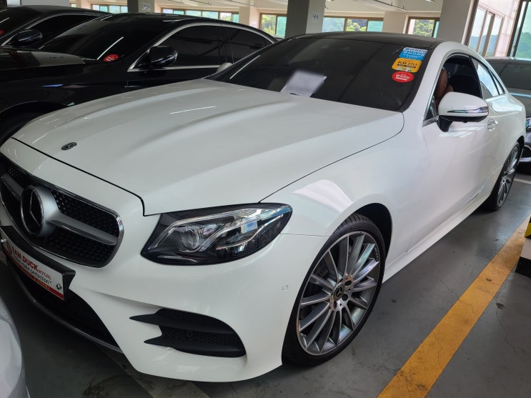  광주 빛고을 오토갤러리 자동차 매매 단지에서 벤츠 E450(W213) 4MATIC 쿠페 중고차 검수 후기