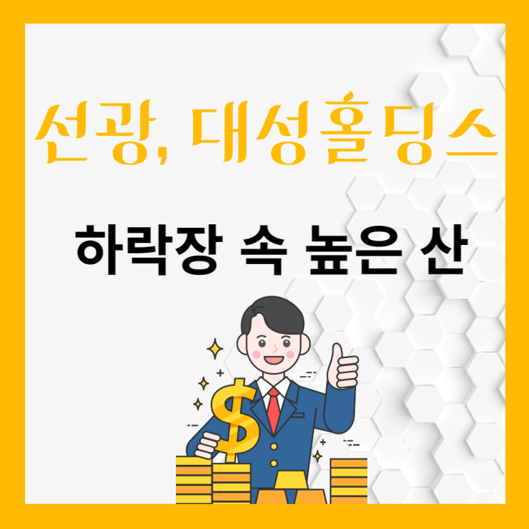 하락장 속 우뚝 선 선광, 대성홀딩스