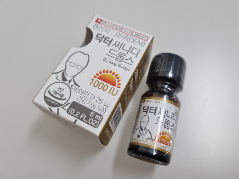 닥터써니디드롭스 비타민d 1000IU 흡수율이 빠른 임산부 액상비타민d