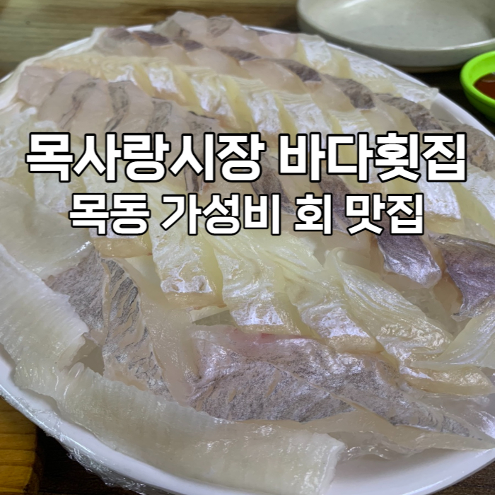  목사랑시장 바다회집에서 회 먹쟈 (한달에 두번 가는 찐단골)
