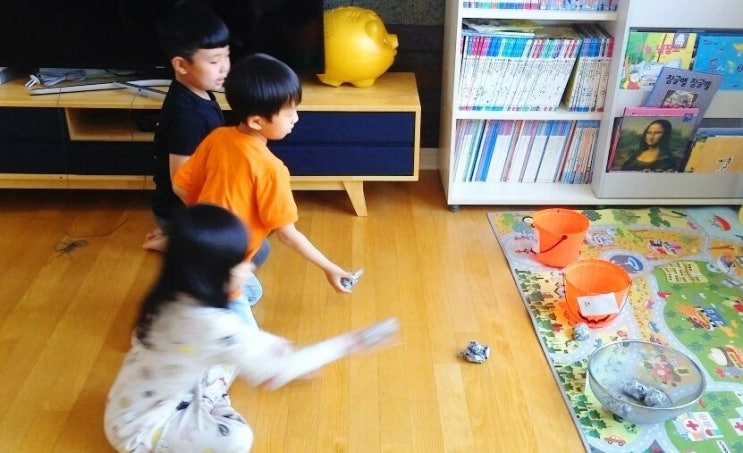  [엄마표 놀이] 집콕놀이- '신문지 공'으로 골인!
