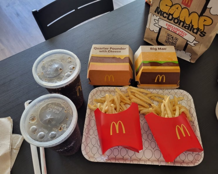 미국 McDonald's Big Mac, Cheeseburger:  미국 맥도날드 빅맥, 치즈버거는 한국과 다를까?