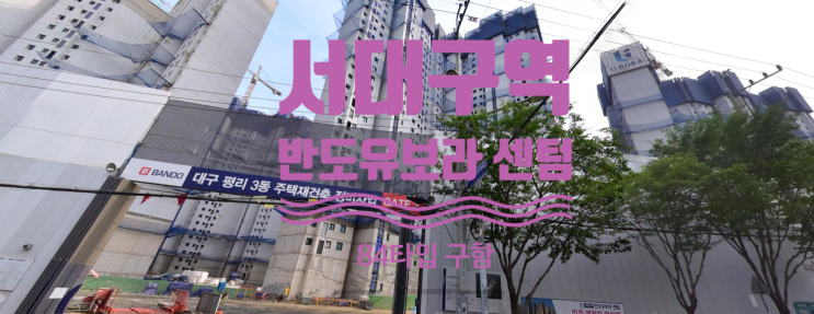  서대구역 반도유보라 분양가 및 84타입 저층 구해요