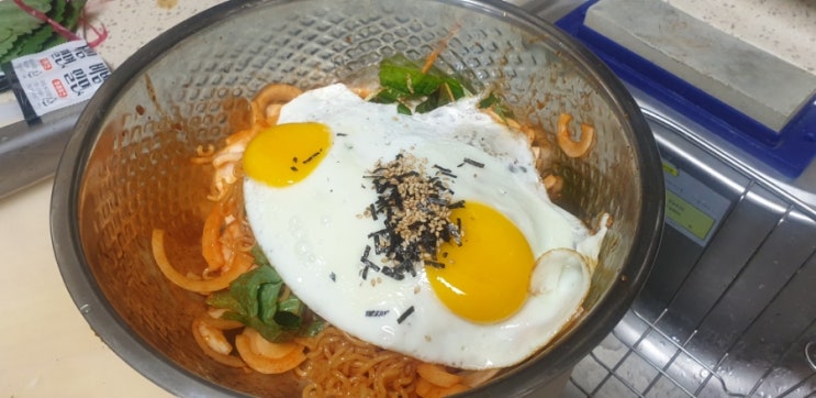  <삼양 비빔밀면> 좀 쫄깃하고 매콤 ㅎㅎ 양도 많음
