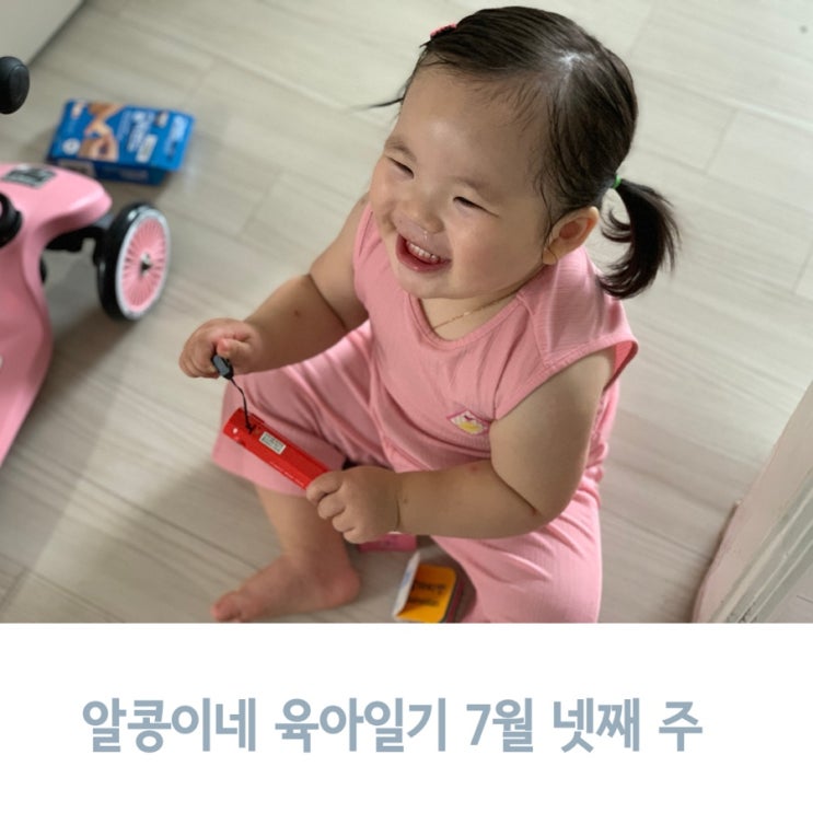  알콩이네 육아일기 7월 넷째 주, 수족구를 이겨낸 18개월아기