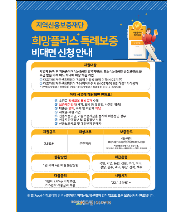  소상공인 희망플러스 특례보증 대출 직접 받은 후기