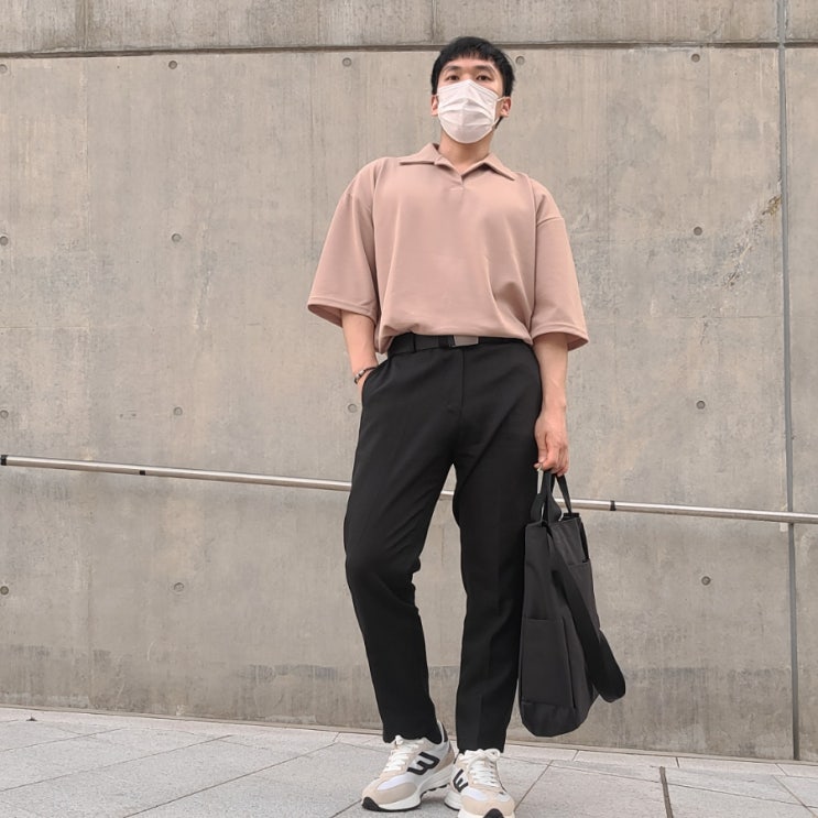 여름에 입기 좋은 남자 커버룸 오버핏 카라 7부티