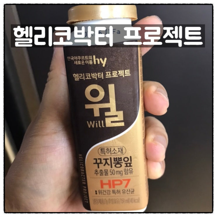  hy 헬리코박터 프로젝트 윌 구입 후기 from 동네 야쿠르트아줌마