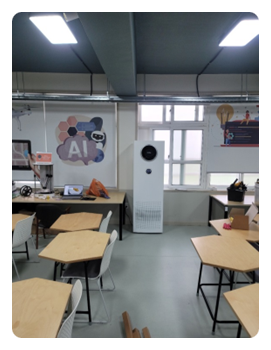 전남 강진 중앙초등학교 AI(인공지능)를 통한 융합수업실_힘펠 환기시스템(공기순환기) 전남 강진 중앙초등학교 AI(인공지능)를 통한 융합수업실_힘펠 환기시스템(공기순환기)