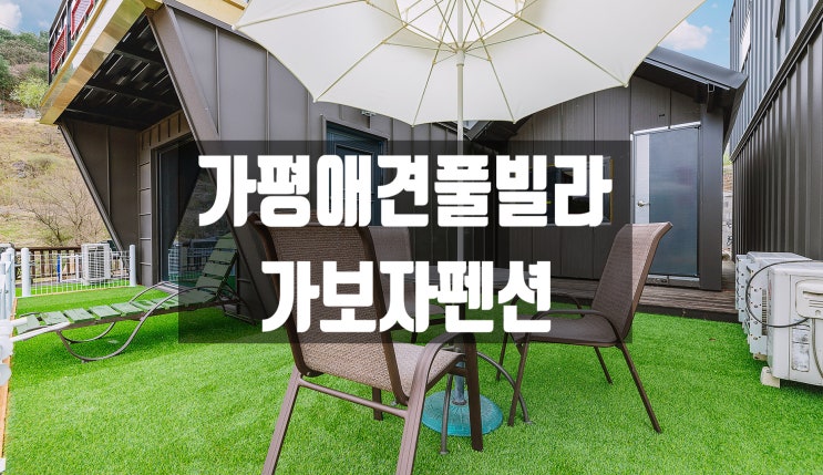  [애견동반] 서울 근교 가볼 만한 곳 가평가보자펜션 가평애견풀빌라