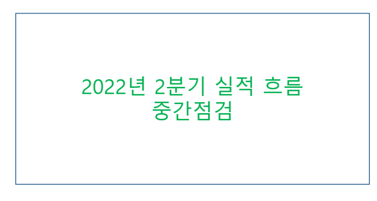  미국 2022년 2분기 실적 흐름 중간점검 리뷰 스냅 포함