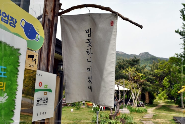  공주한정식맛집 계룡산 정기 받은 밥꽃하나피었네