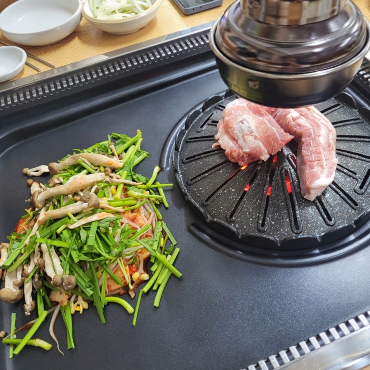  [삼성역 고기집] 모든 재료가 신선했던 돼지 직화구이 전문점 : 화돌농장무안뻘낙지 삼성점