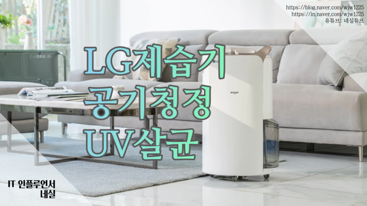  가성비 좋은 LG제습기 추천 공기청정기 기능도 있어요