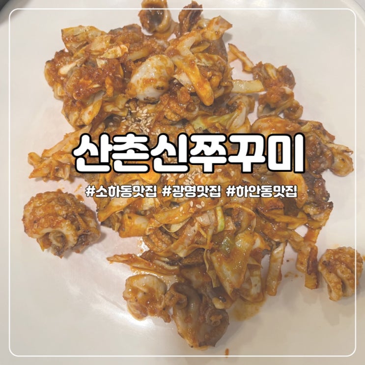  매콤함 즐기러 광명 산촌신쭈꾸미로 가자