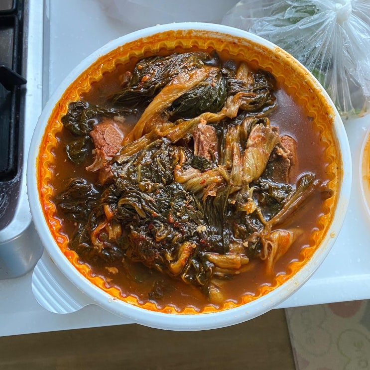  부산 당감동 맛나감자탕 포장해서 맛있는 한끼