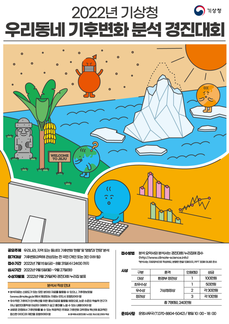  2022년 기상청 우리동네 기후변화 분석 경진대회