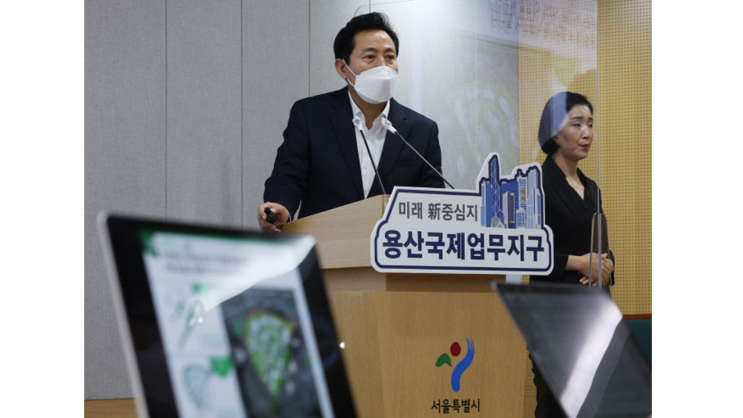 오세훈 서울시장 "용산정비창 내 주택 6000호 공급"[일문일답]