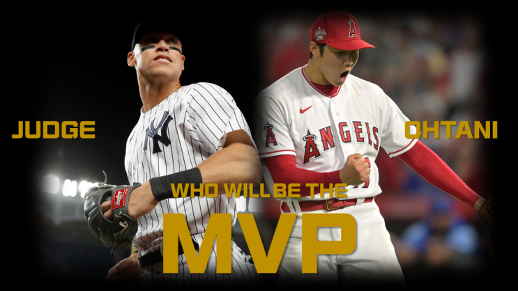 뉴욕 <b>양키스</b> 애런 저지, LA 에인절스 <b>오타니</b> 쇼헤이의 MVP 대결