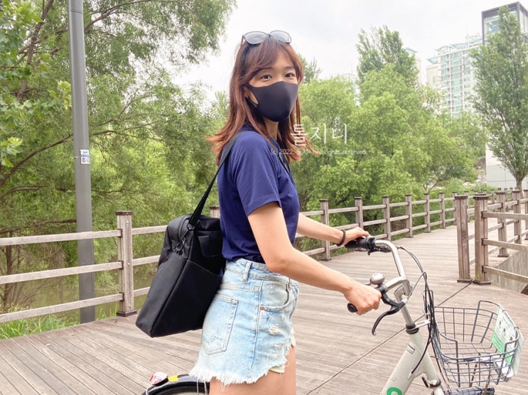  모카썸 키큰여자 여름 반팔티 코디 후기