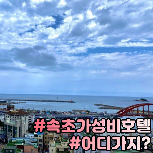  속초가성비숙소 어디가 더 좋을까? 가격, 단점까지 전격비교!