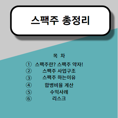  스팩주란? 상장절차, 합병비율 계산 및 수익사례(Feat. 스팩주 수익구조, 약자, 스팩주하는 이유)
