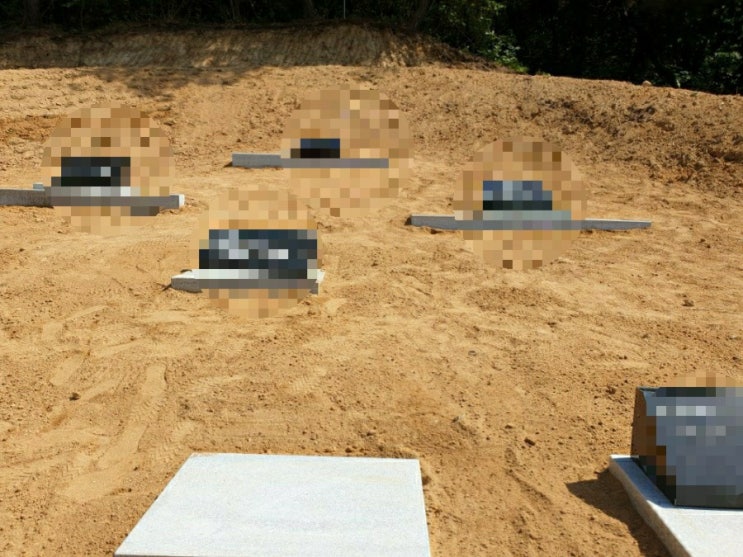  2022년 경북 김천시 감문면 #가족묘조성 이장10구 비석6개 자판4자1조 2자반1조 망두석(망주석)1조 축대공사 고인돌장묘개발 #이장 #비석 #자판 #축대 #김천장의사 #망두석