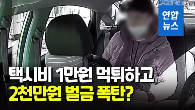 택시비 1만5천원 아끼려다 100만원 벌금낸 60대 남자 택시비 1만5천원 아끼려다 100만원 벌금낸 60대 남자