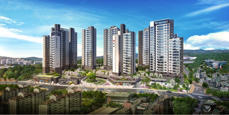  대구시 북구 읍내동 화성파크드림 구수산공원 : 공원 품은 숲세권 아파트 & 84제곱미터 분양가 5억 1400만원