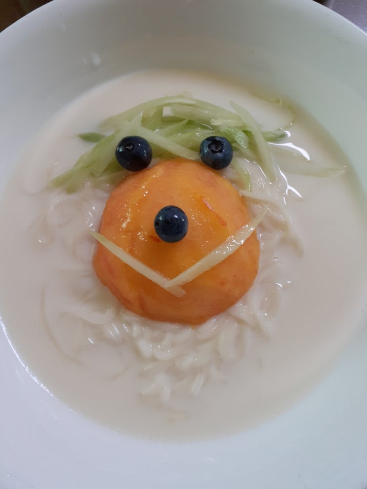  중복음식, 복숭아콩국수만드는법,치킨