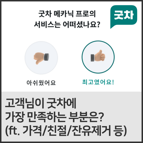  [심층분석] 고객님이 굿차에 가장 만족하는 부분은?