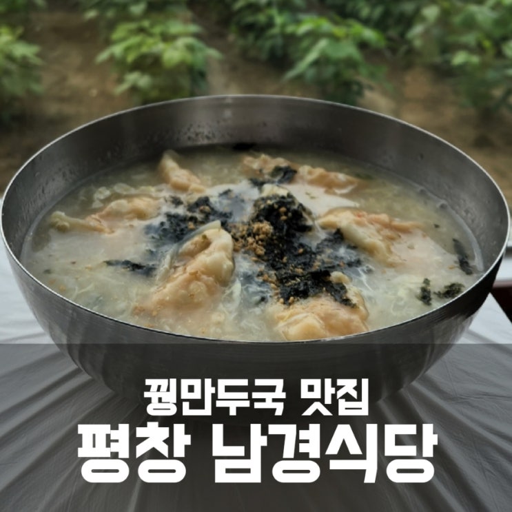 평창 맛집 남경식당 :: 꿩만두국 존맛탱