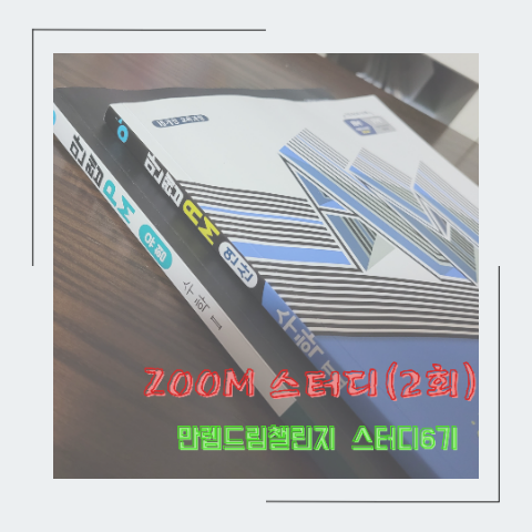 [만렙드림챌린지 스터디 6기 - 2022. 07. 27] ZOOM 스터디 2번째 시간