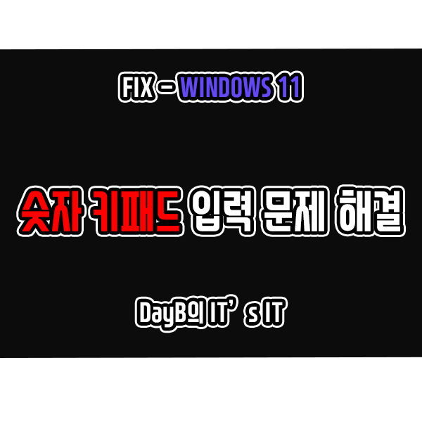 윈도우11 노트북, 컴퓨터 키보드 안될 때 증상 숫자 키 패드 입력 안됨 해결 윈도우11 노트북, 컴퓨터 키보드 안될 때 증상 숫자 키 패드 입력 안됨 해결