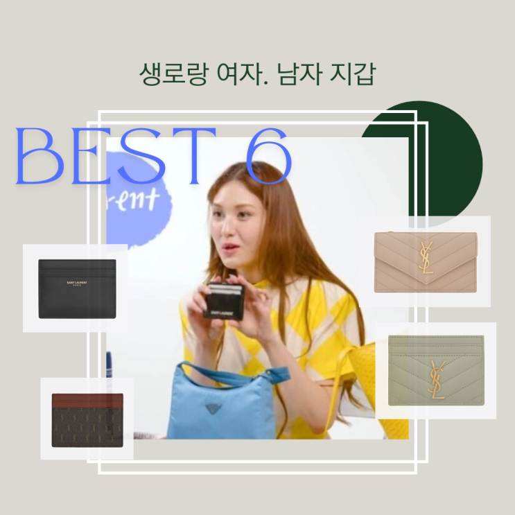 생로랑 카드 지갑 ( 여자 , 남자 ) 추천 BEST 6 & 3년 사용 후기