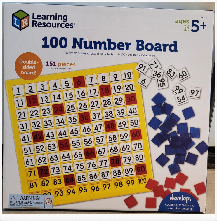  220722 - EDU 1331 1-100 수배열판 Hundreds Number Board