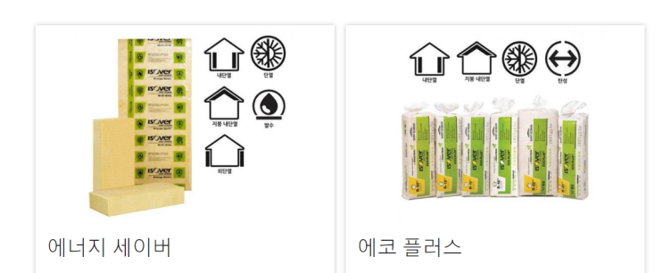  목조가옥용 글라스울단열재 에너지세이버 에코플러스 판매 세방화이버